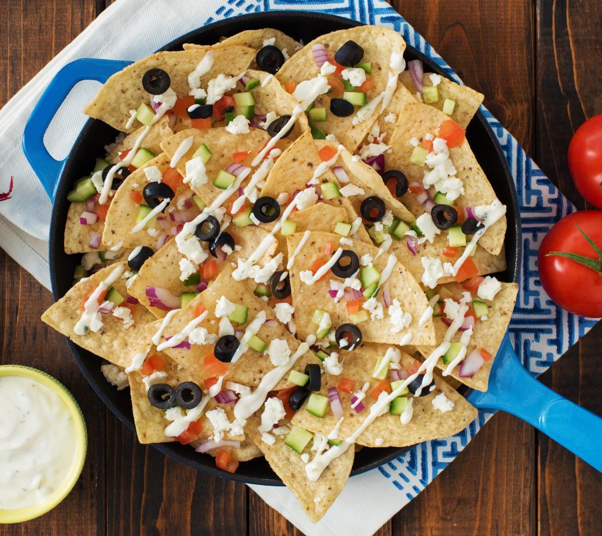 Cool Greek-Style Nachos